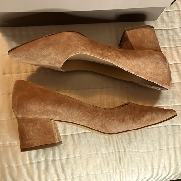 Franco Sarto Callan suede pump mocha 10M - Picture 7 of 10